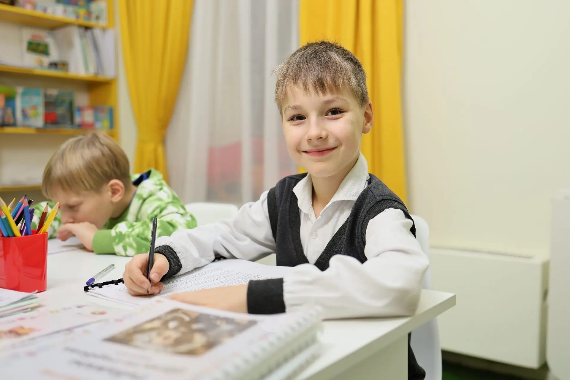 Ученик центра на занятии
